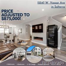 15547 W Vassar Avenue, lakewood MLS: 7588758 Beds: 4 Baths: 4 Price: $875,000