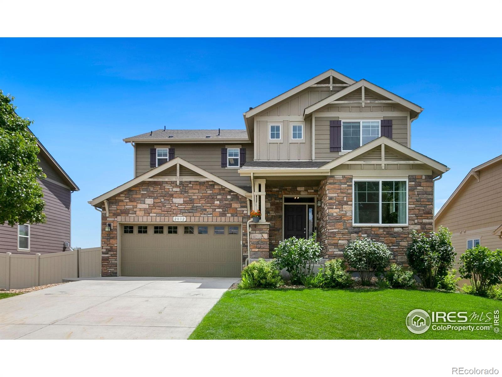 2012  80th Ave Ct, greeley MLS: 123456789992988 Beds: 4 Baths: 4 Price: $545,000