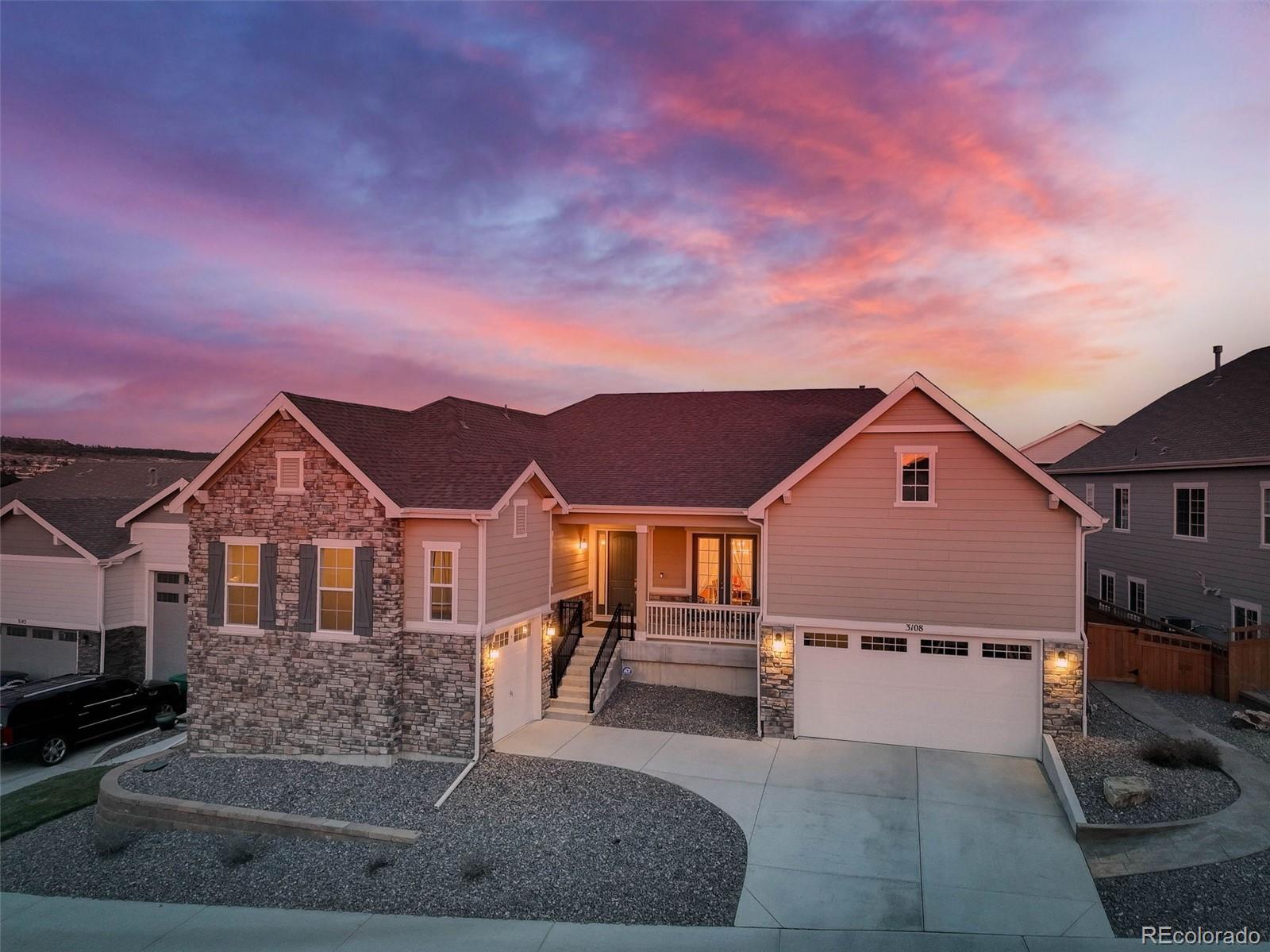 3108  Morningbird Lane, castle rock MLS: 6045559 Beds: 5 Baths: 4 Price: $1,049,800