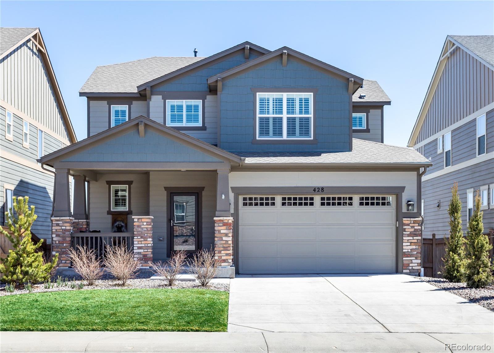 428  Hyde Park Circle, castle pines MLS: 9570010 Beds: 3 Baths: 3 Price: $698,500