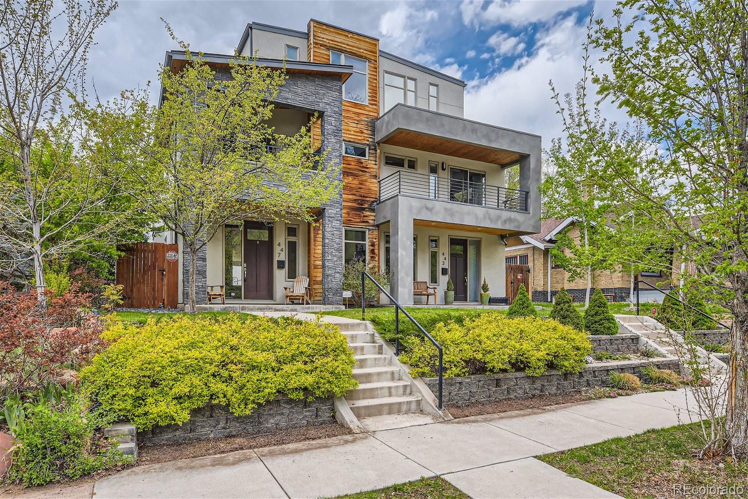 447 S Downing Street, denver MLS: 3367914 Beds: 4 Baths: 5 Price: $1,250,000