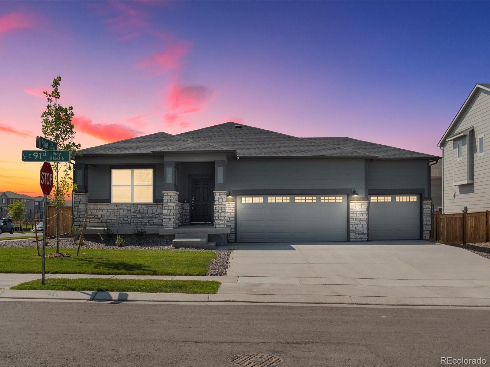 17386 E 91st Way, commerce city MLS: 1728041 Beds: 3 Baths: 2 Price: $573,990