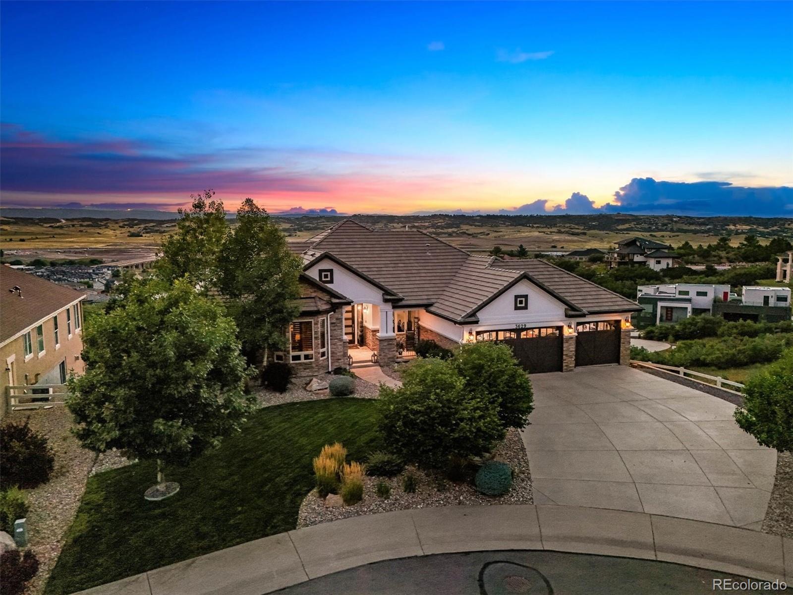 3629  Eveningglow Way, castle rock MLS: 8518329 Beds: 3 Baths: 4 Price: $1,200,000