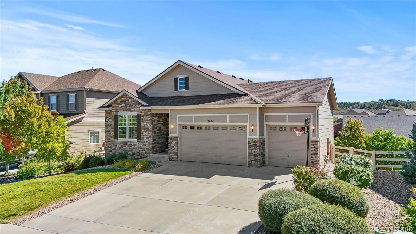 3024  Echo Park Drive, castle rock MLS: 6076015 Beds: 3 Baths: 2 Price: $623,950