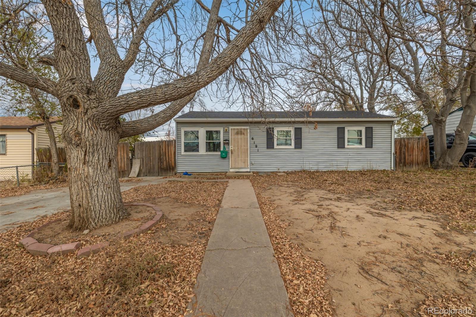 6191 E 61st Avenue, commerce city MLS: 7228976 Beds: 3 Baths: 1 Price: $300,000