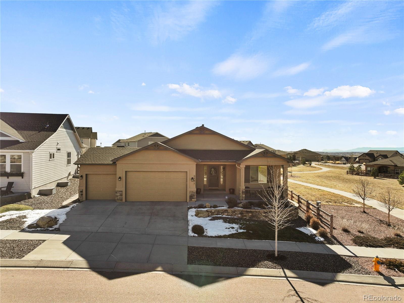 Wolf Ranch Colorado Springs Home | MLS #: 71237645701  Cubbage Drive, Colorado Springs Beds: 5 Baths: 3 Price: $710,000