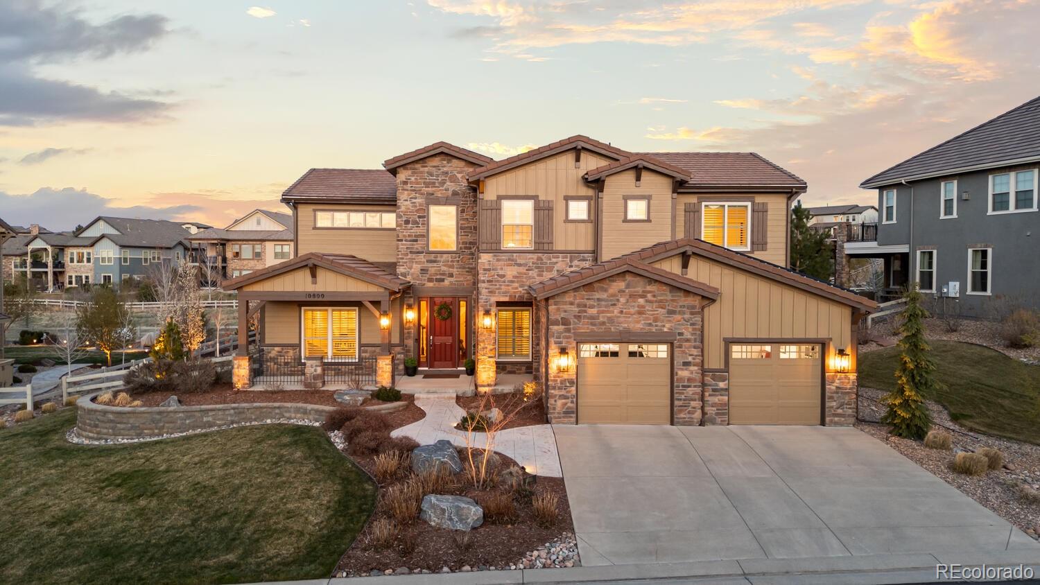 10800  Sundial Rim Road, highlands ranch MLS: 7369276 Beds: 6 Baths: 5 Price: $2,175,000