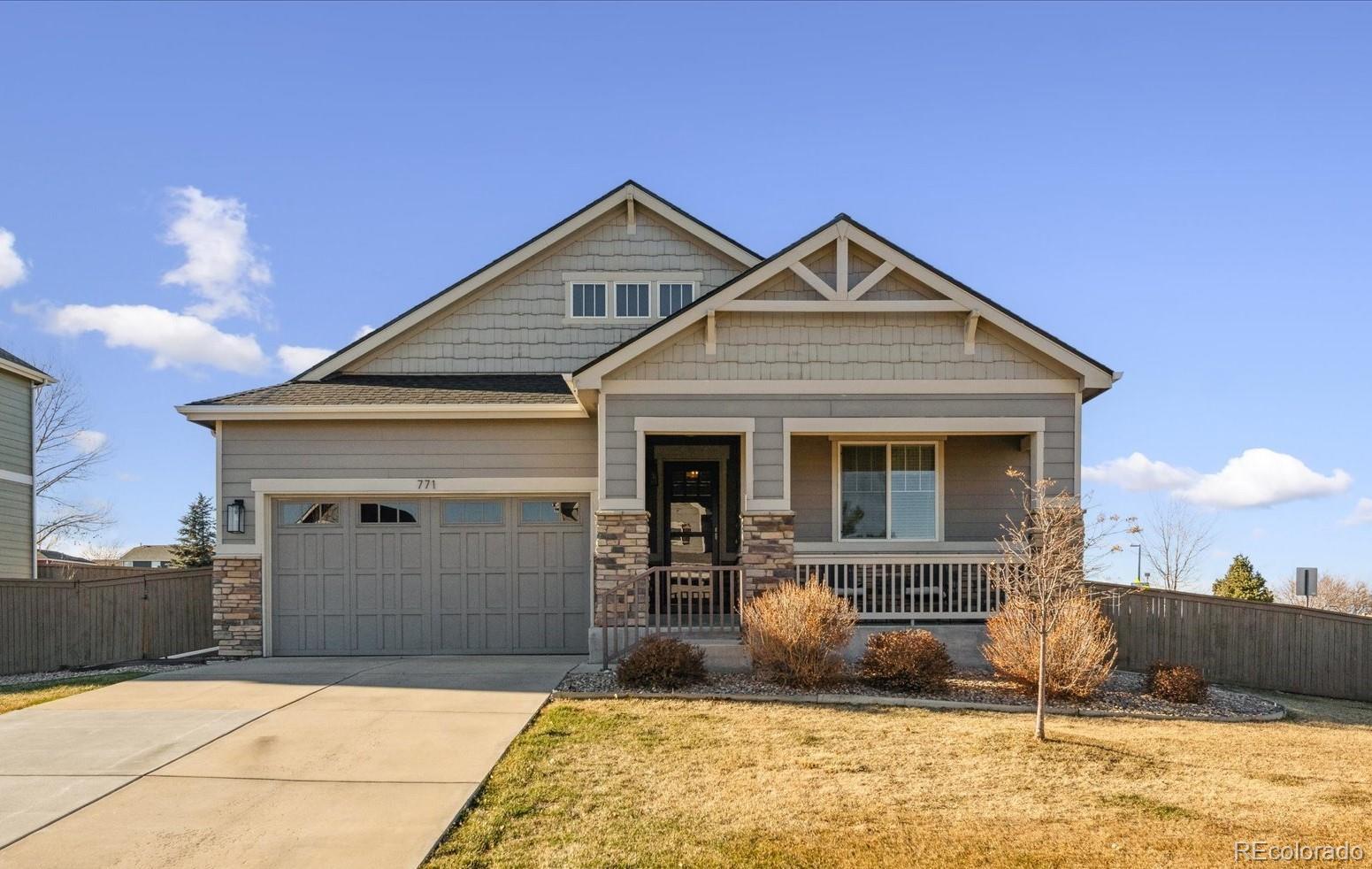 771  Dutton Court, castle rock MLS: 5846805 Beds: 3 Baths: 2 Price: $670,000