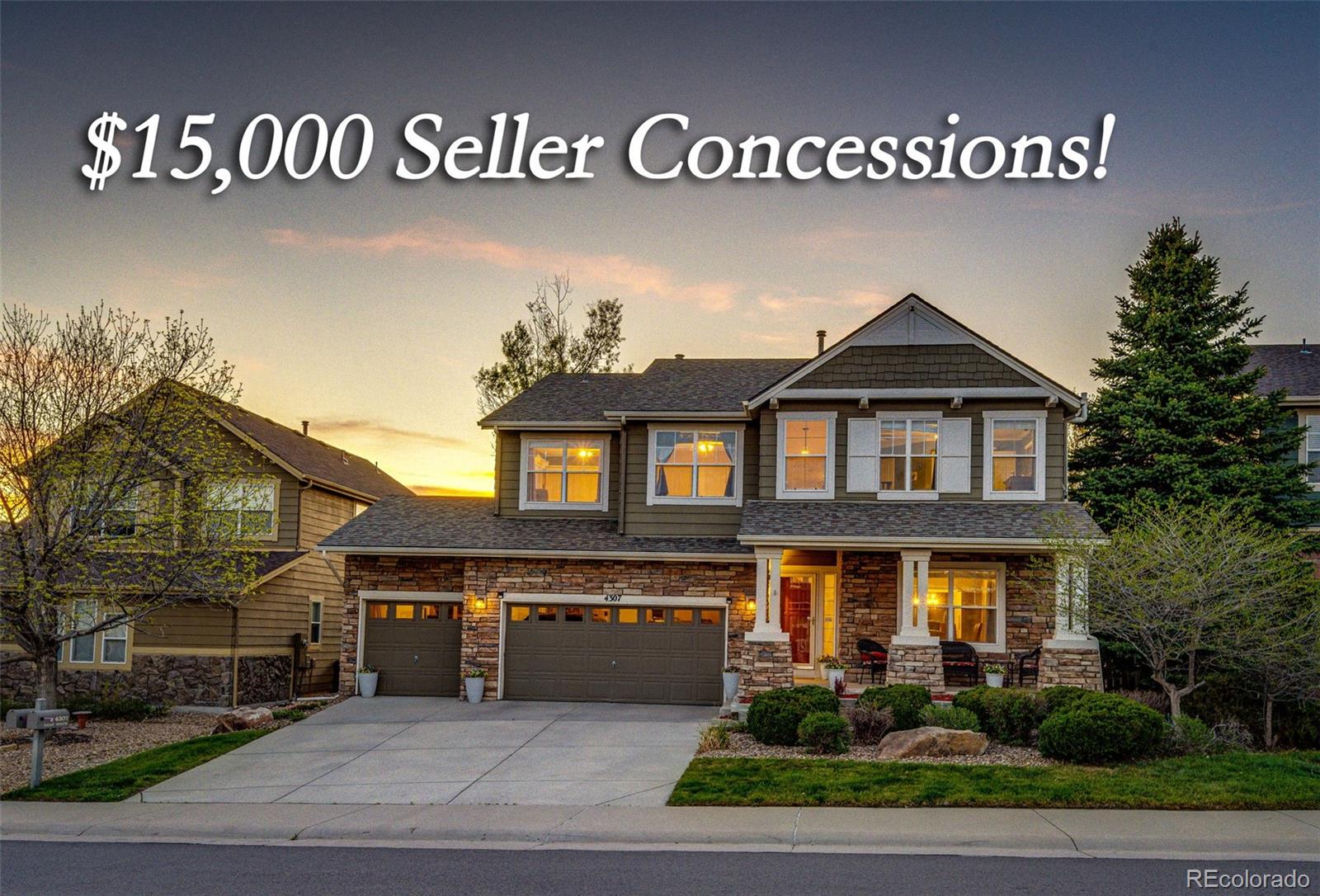 4307  Lilly Gulch Trail, castle rock MLS: 6687215 Beds: 4 Baths: 3 Price: $775,000