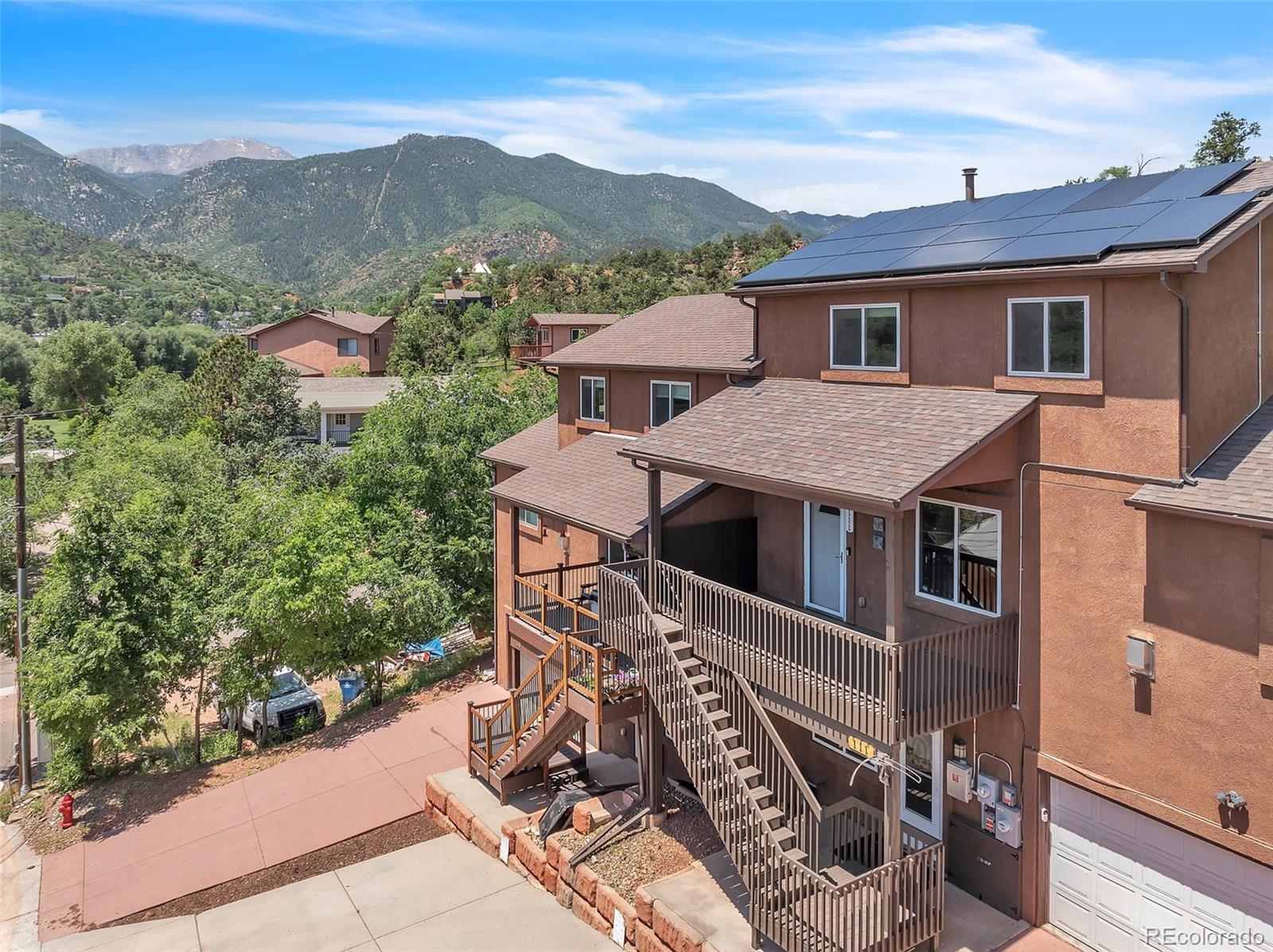  Manitou Springs Condo / Townhome | MLS #: 5955480111  Pinon Lane , Manitou Springs Beds: 3 Baths: 3 Price: $499,000