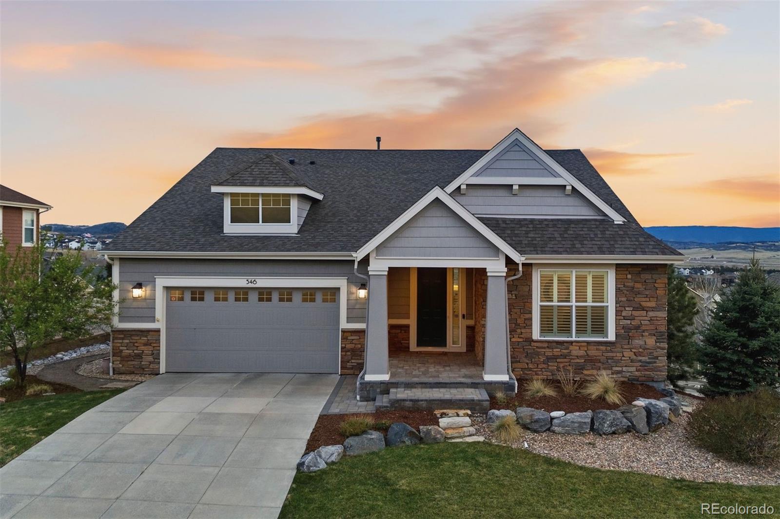 Crystal Valley Castle Rock Home | MLS #: 8154518546  Eveningsong Drive, Castle Rock Beds: 4 Baths: 4 Price: $1,100,000