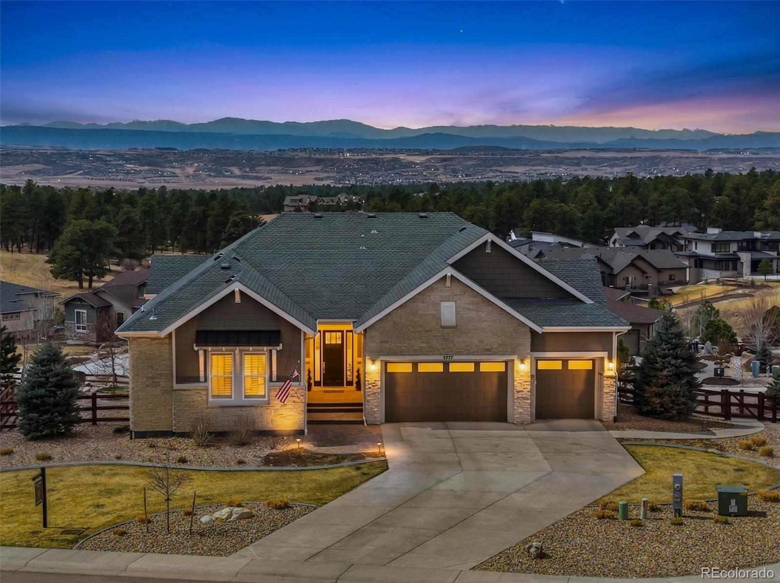  Parker Home | MLS #: 19955895777  Angel Oak Court, Parker Beds: 5 Baths: 4 Price: $1,699,000