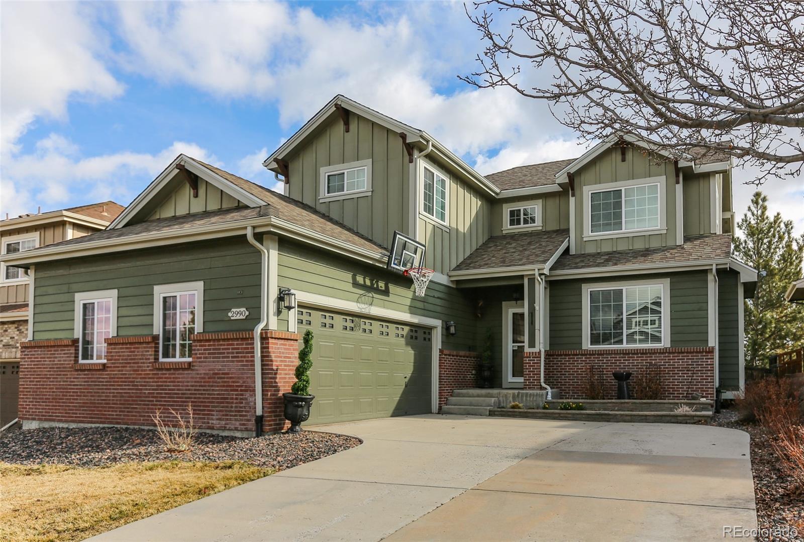 2990  Iron Springs Place, castle rock MLS: 9815669 Beds: 3 Baths: 3 Price: $634,999