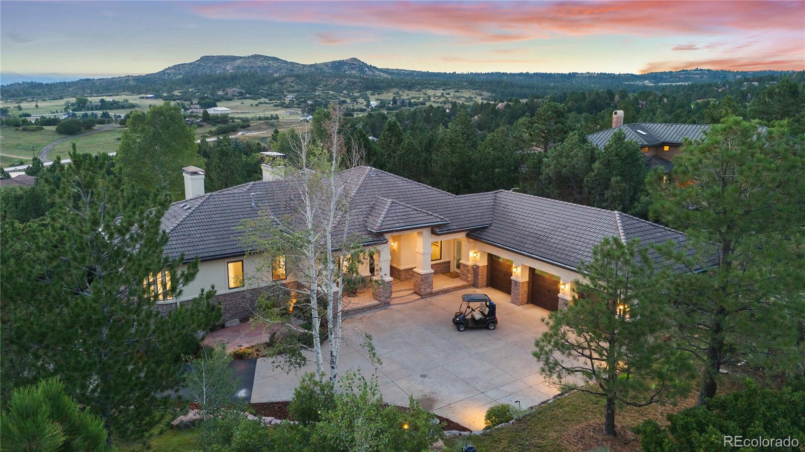 726  Evening Star Drive, castle rock MLS: 3840612 Beds: 4 Baths: 5 Price: $3,400,000