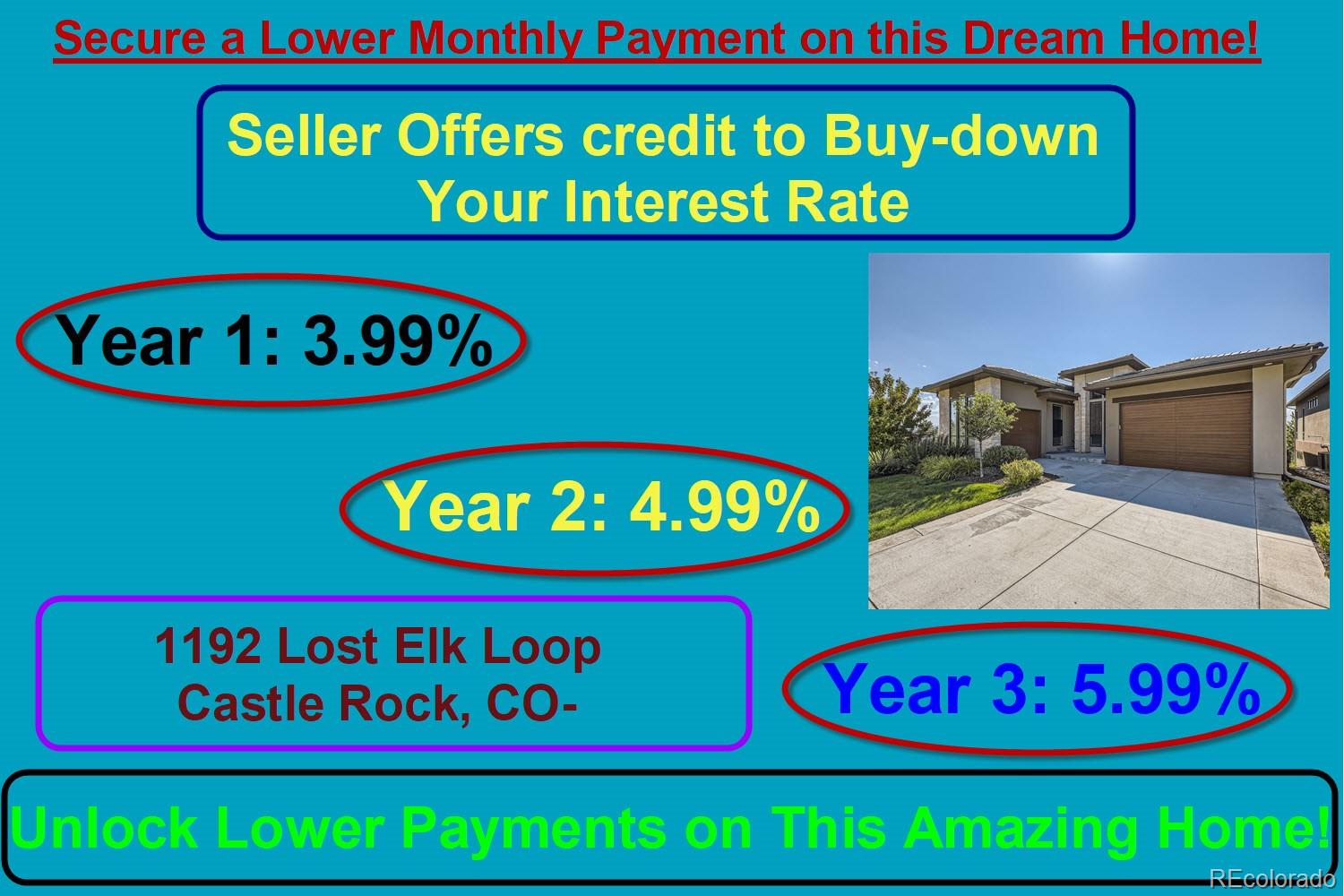 1192  Lost Elk Loop, castle rock  House Search MLS Picture