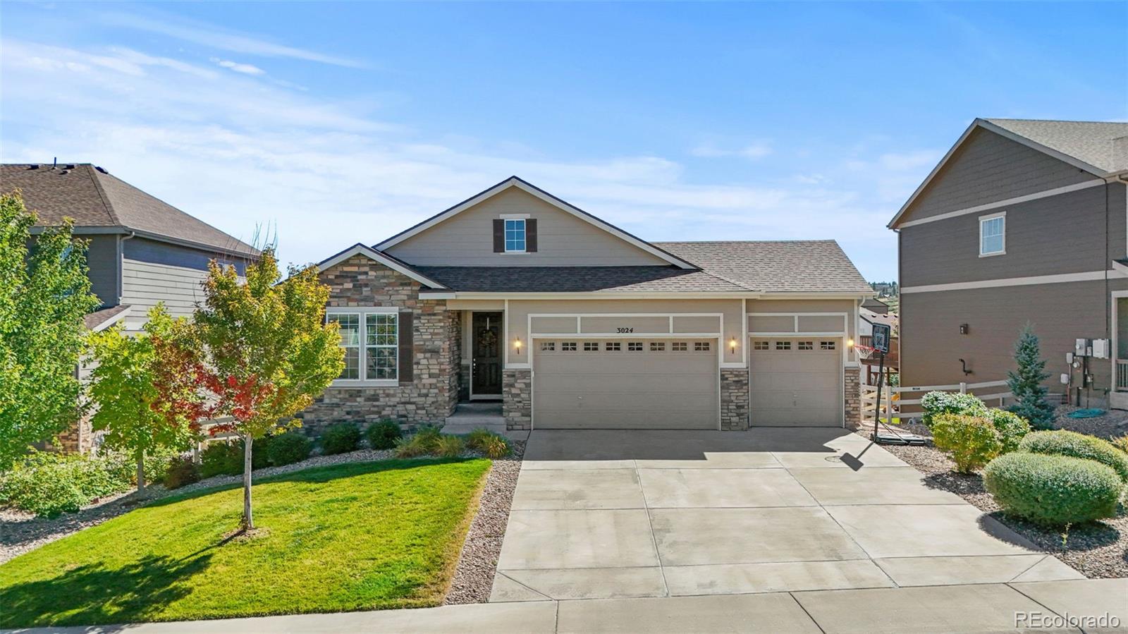 3024  Echo Park Drive, castle rock MLS: 6076015 Beds: 3 Baths: 2 Price: $623,950