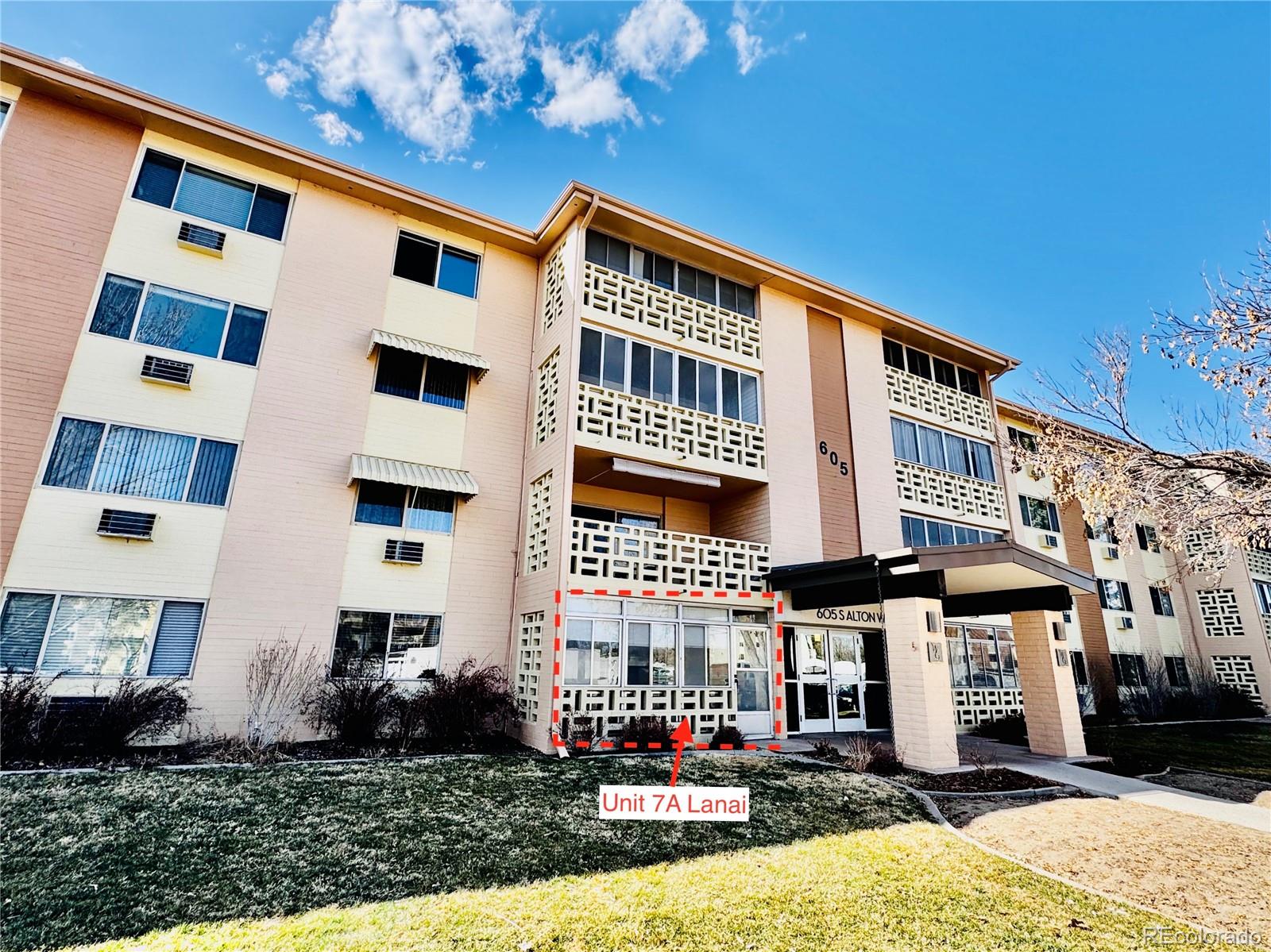 605 S Alton Way 7A, Denver  MLS: 3429600 Beds: 1 Baths: 1 Price: $185,000