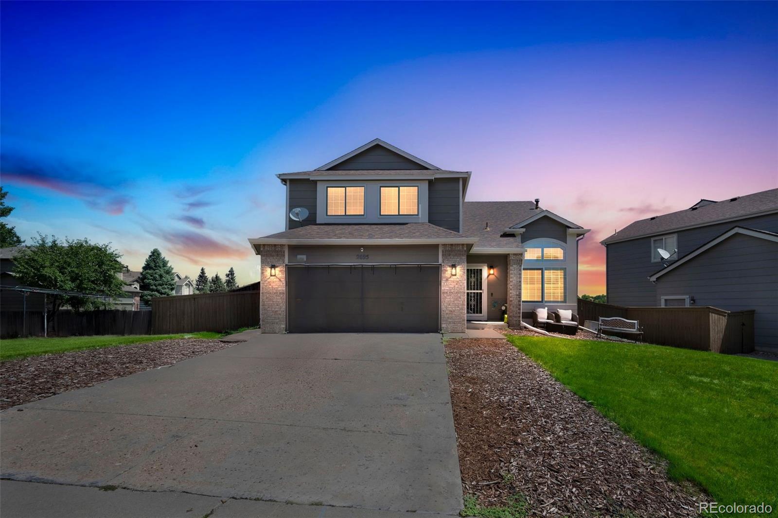 2695  Woodrose Place, highlands ranch MLS: 3684063 Beds: 4 Baths: 3 Price: $645,000