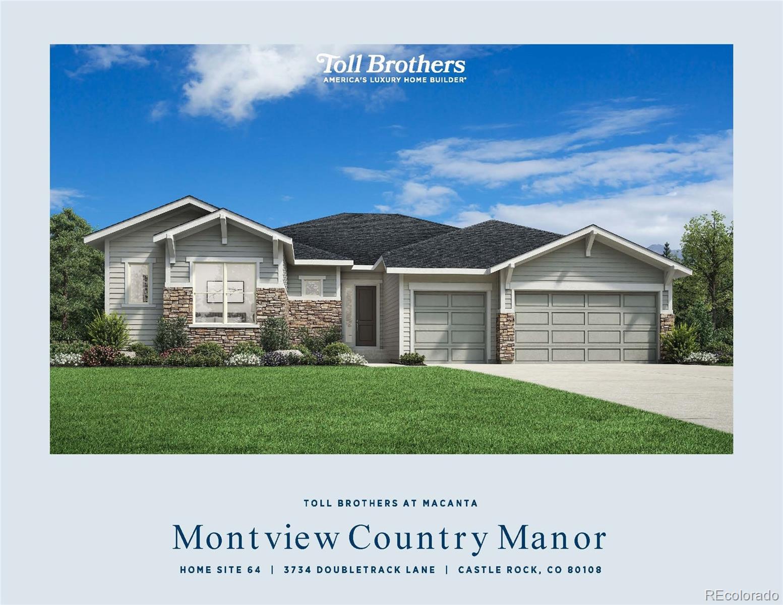 3734  Doubletrack Lane, castle rock MLS: 8633909 Beds: 3 Baths: 3 Price: $1,175,000