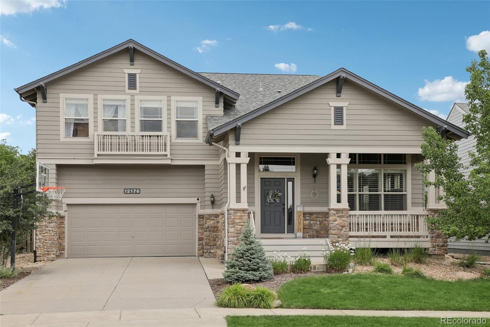 12176 S Hidden Trail Court, parker MLS: 4801475 Beds: 5 Baths: 4 Price: $825,000