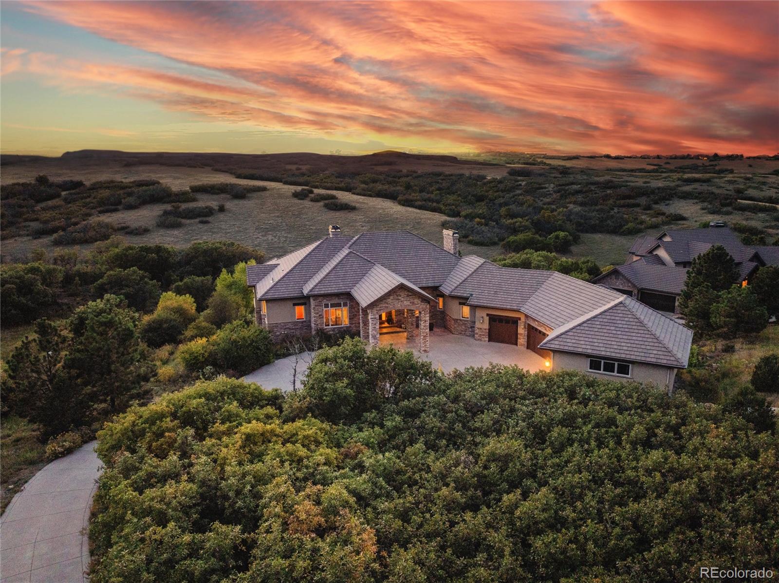  Castle Pines Home | MLS #: 396046413079  Whisper Canyon Road, Castle Pines Beds: 5 Baths: 8 Price: $2,495,000