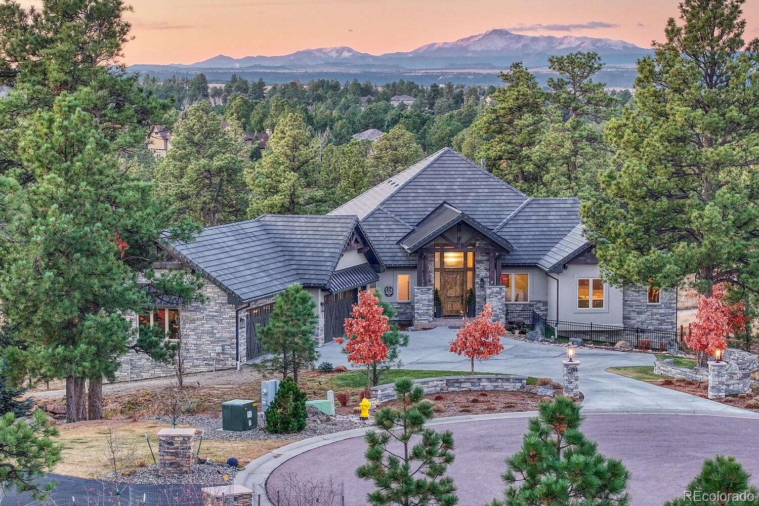 The Pinery Parker Home | MLS #: 88899155694  Hidden Oaks Way, Parker Beds: 4 Baths: 5 Price: $2,450,000