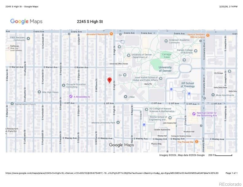 2245 S High Street, denver&nbsp; House Search MLS Picture