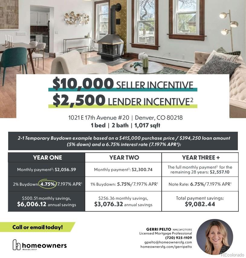 1021 E 17th Avenue, denver&nbsp; House Search MLS Picture