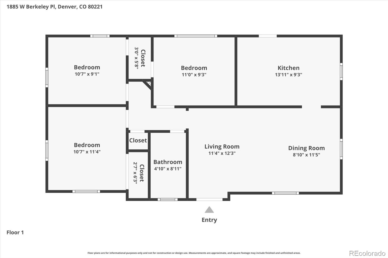 1885 W Berkeley Place, denver&nbsp; House Search MLS Picture