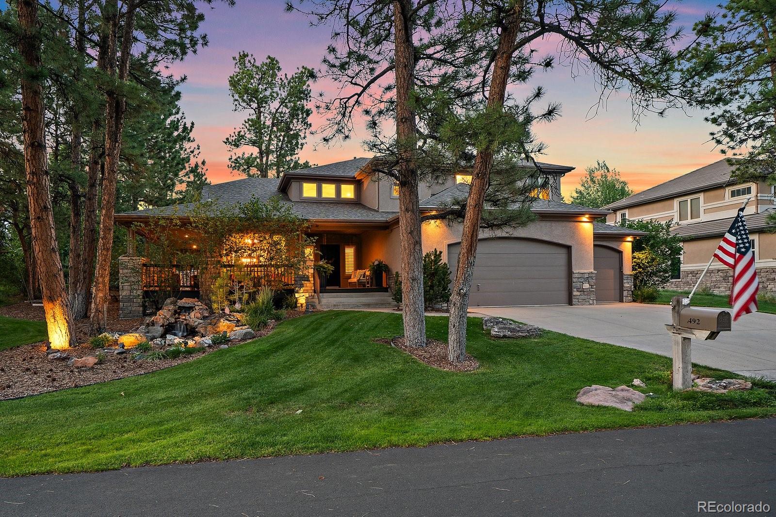 Castle Pines Village Castle Rock Home | MLS #: 5157155492  Tolland Drive, Castle Rock Beds: 6 Baths: 5 Price: $1,595,000