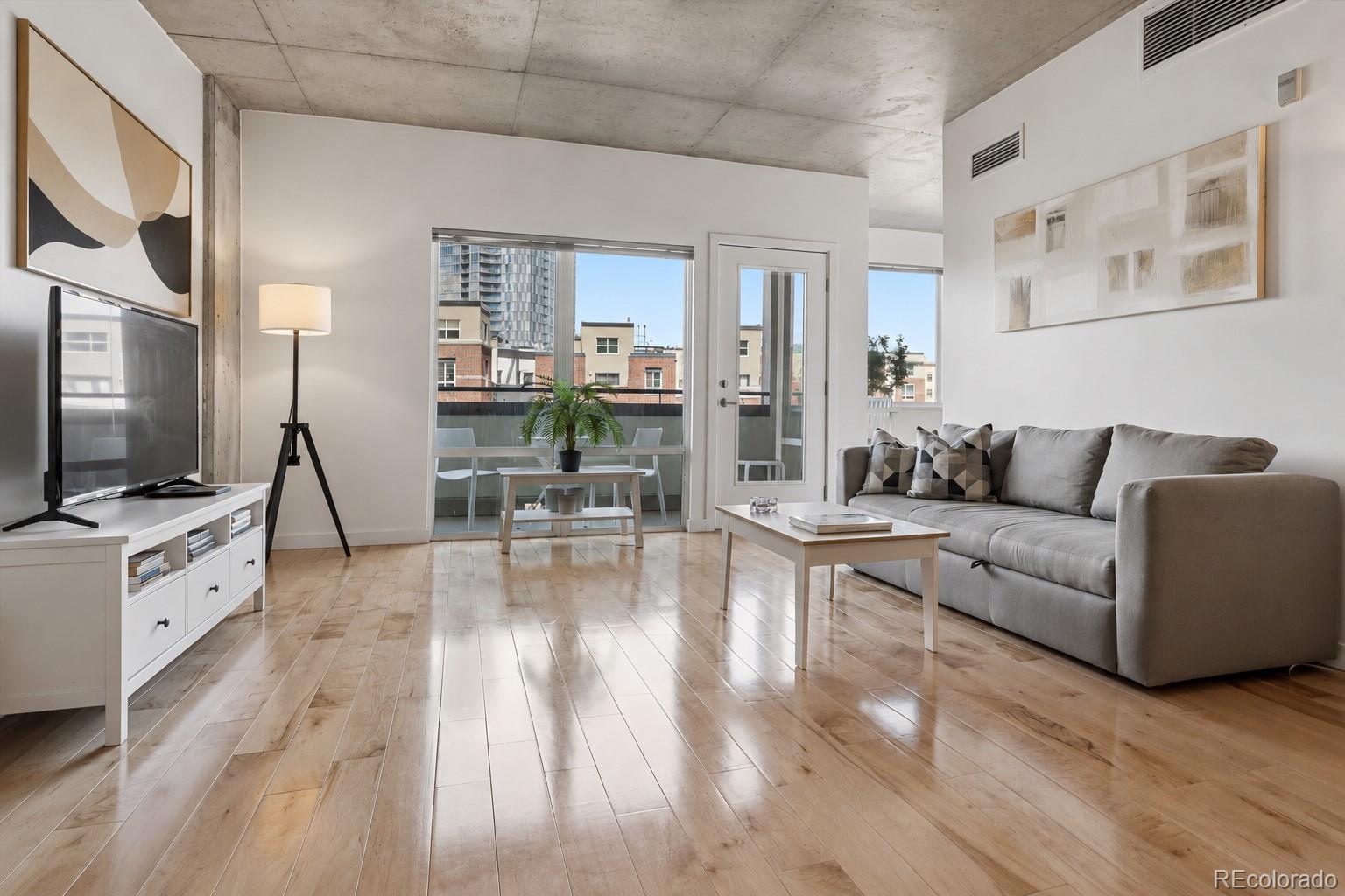 Riverfront Denver Condo / Townhome | MLS #: 21704661475  Delgany Street 304, Denver Beds: 2 Baths: 1 Price: $399,900