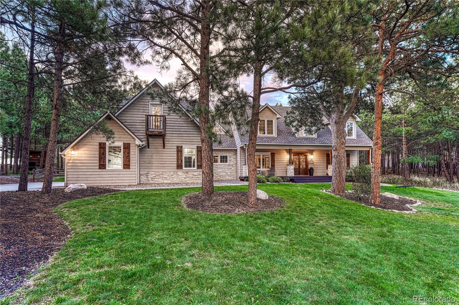 Woodmoor Forest Monument Home | MLS #: 3216261165  King Arthurs Knoll, Monument Beds: 5 Baths: 5 Price: $1,200,000
