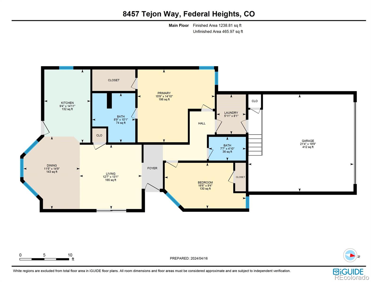 MLS Image #20 for 8457  tejon way,denver, Colorado