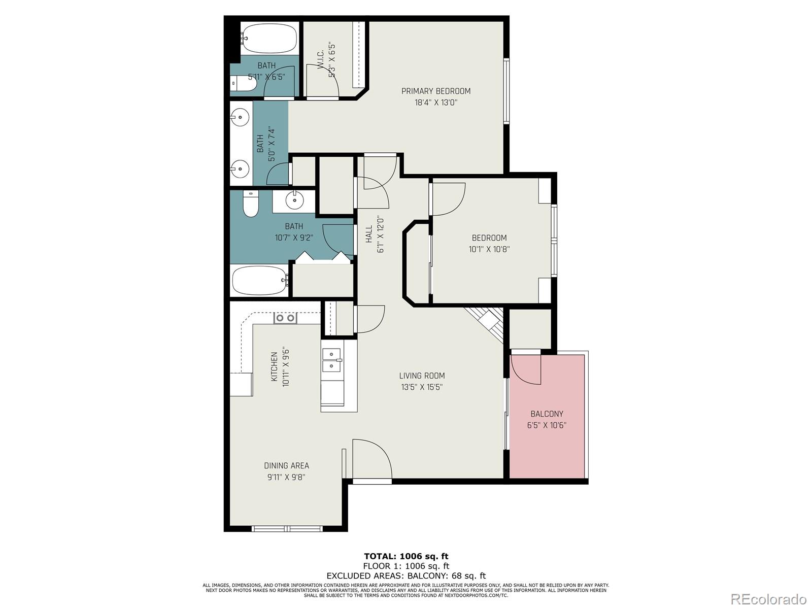 MLS Image #25 for 8200 e 8th avenue 2102,denver, Colorado