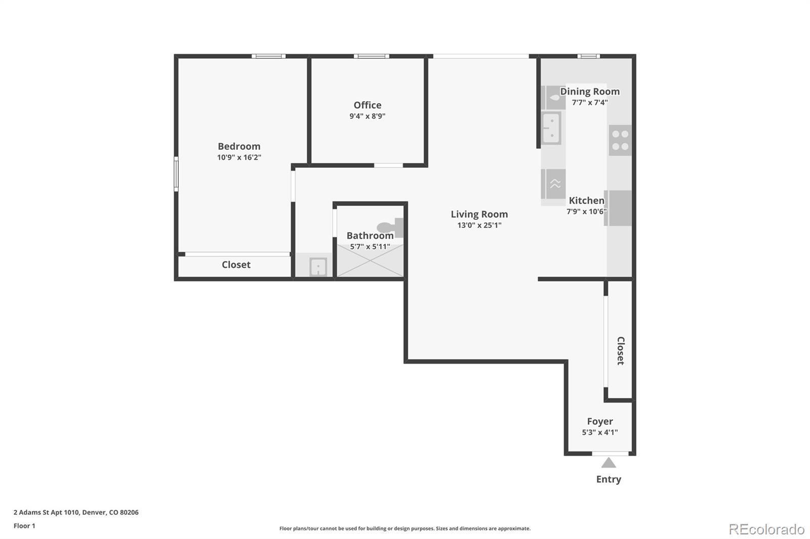 MLS Image #42 for 2  adams street 1010,denver, Colorado