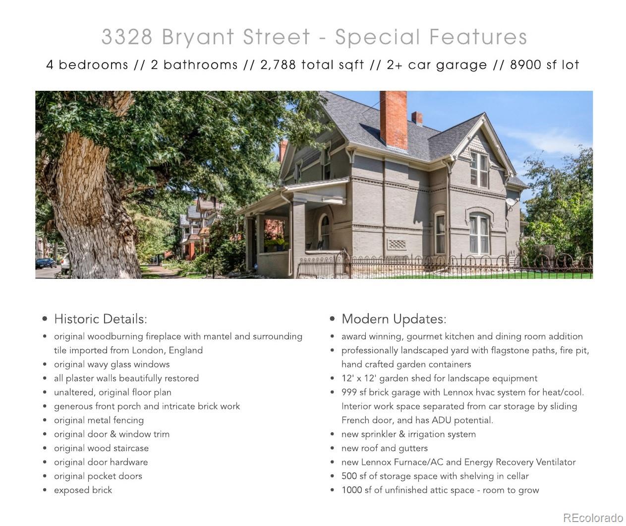 MLS Image #1 for 3328  bryant street,denver, Colorado