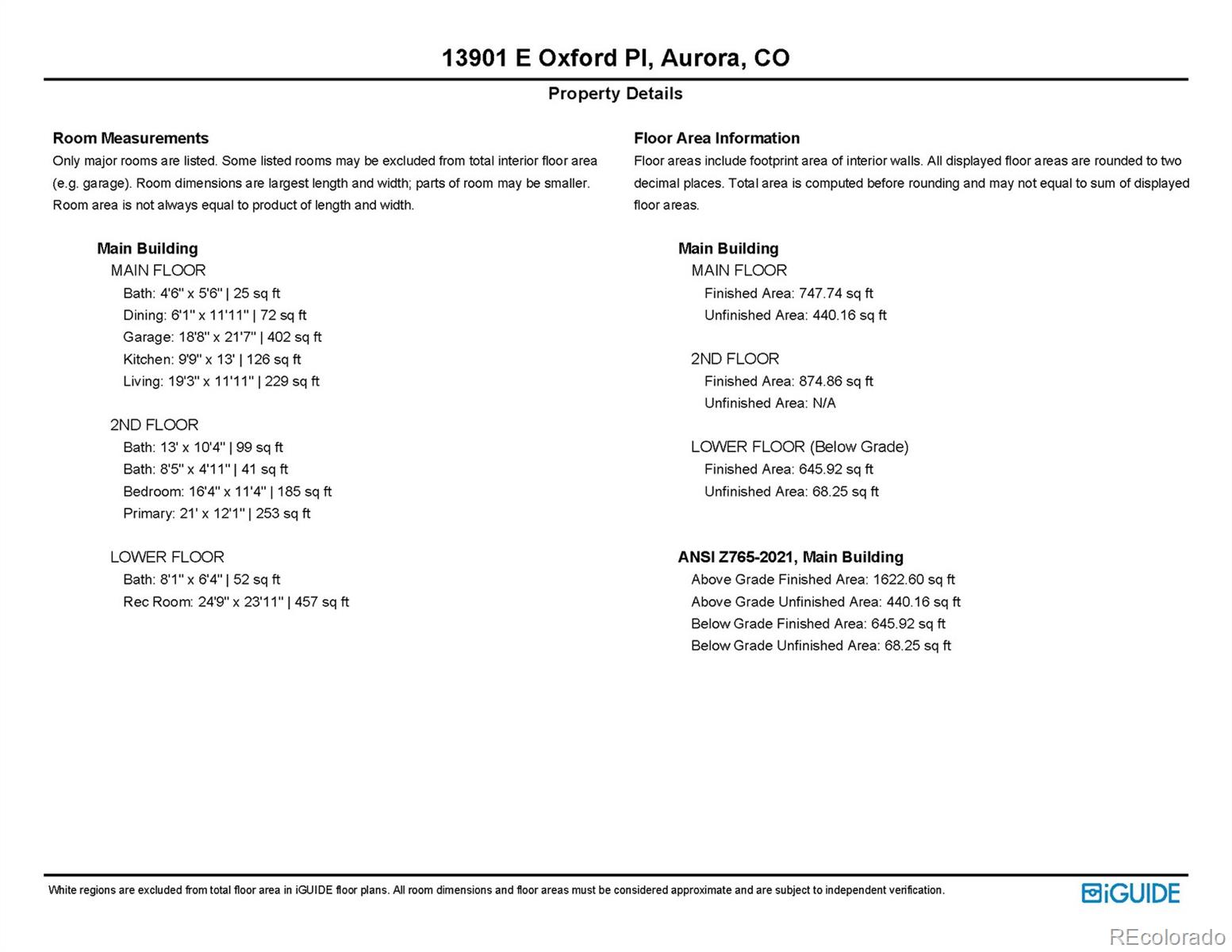 MLS Image #33 for 13901 e oxford place ,aurora, Colorado