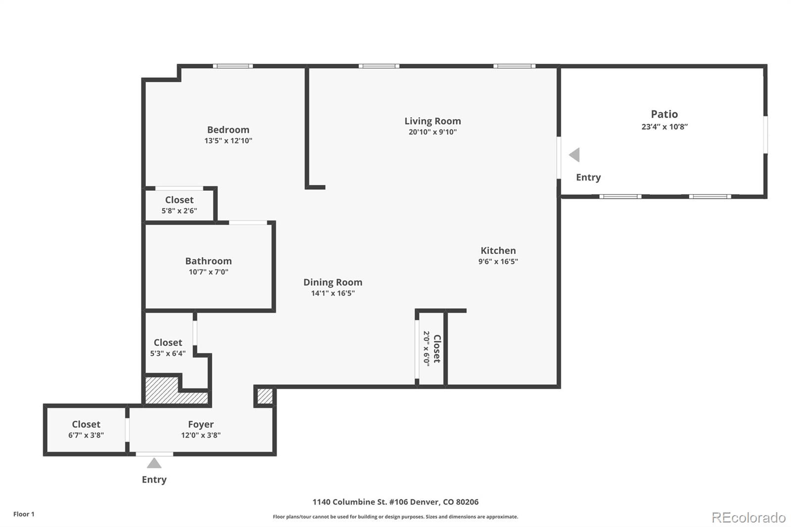 MLS Image #19 for 1140  columbine street 106,denver, Colorado