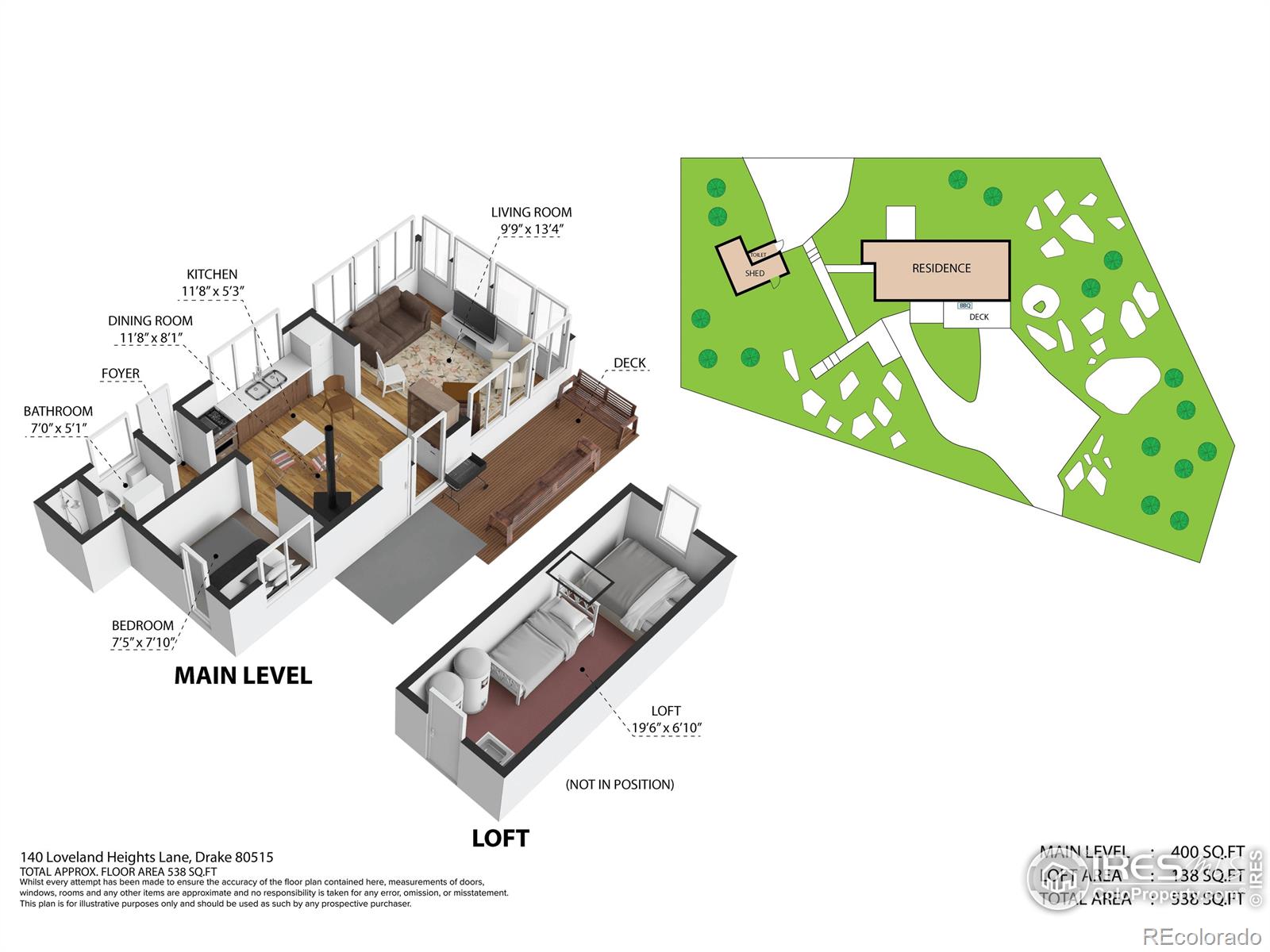MLS Image #3 for 140  loveland heights lane,drake, Colorado