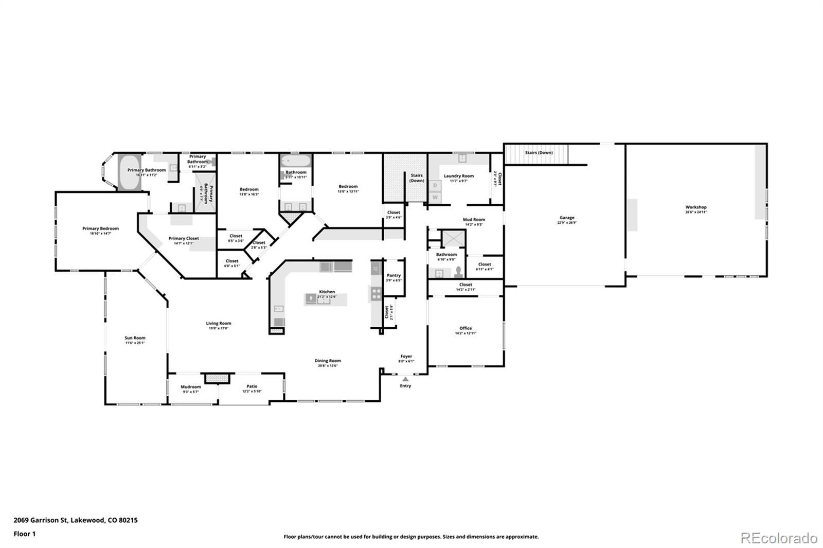 MLS Image #5 for 2069  garrison street,lakewood, Colorado
