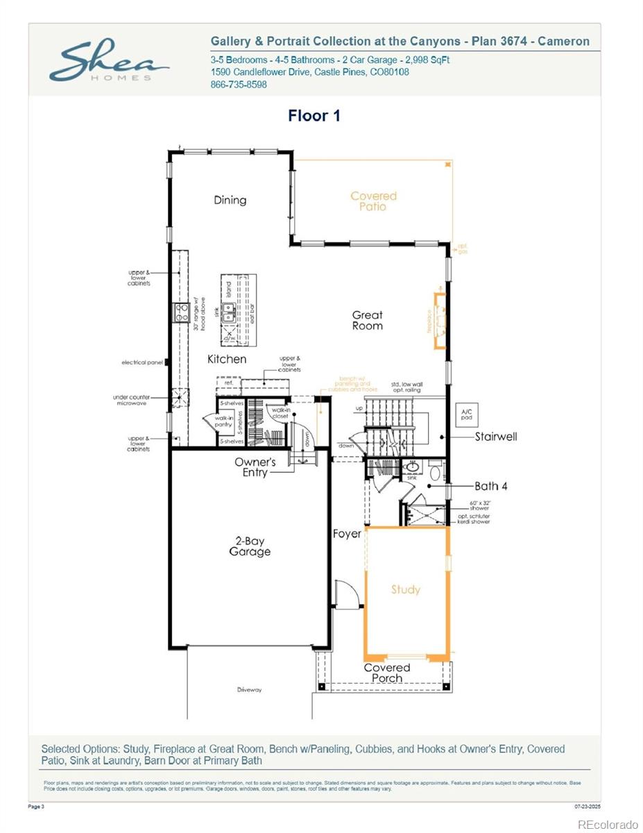 MLS Image #1 for 1261  bridgefield road,castle pines, Colorado