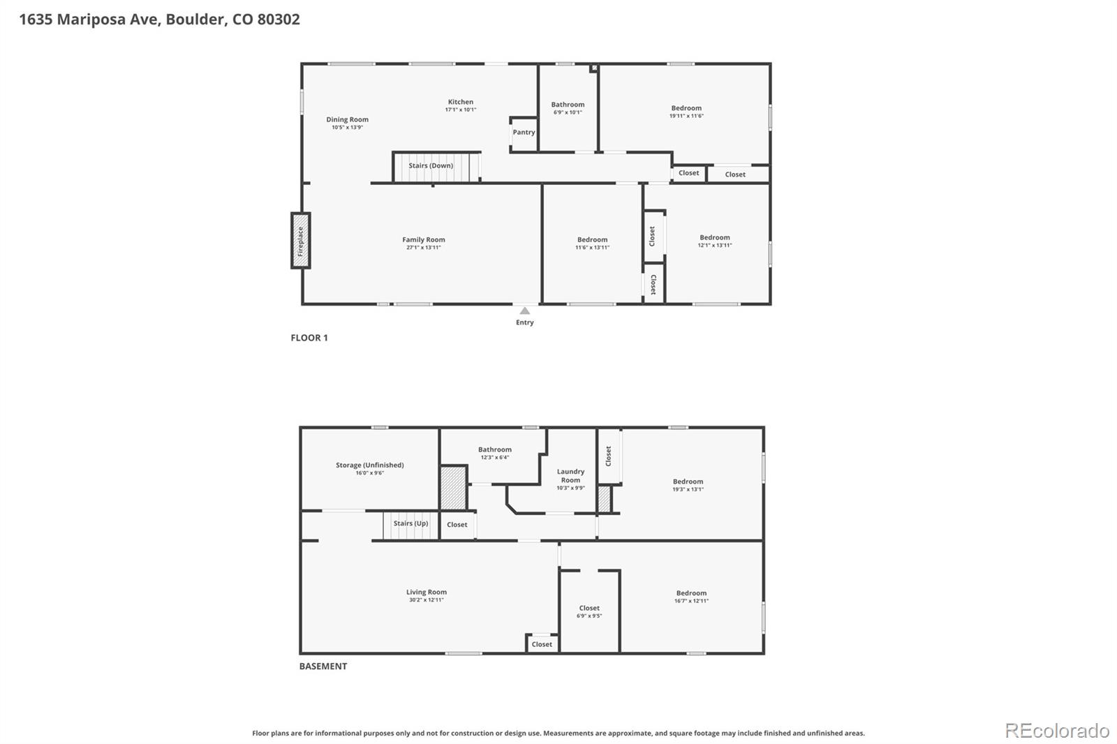 MLS Image #0 for 1635  mariposa avenue,boulder, Colorado