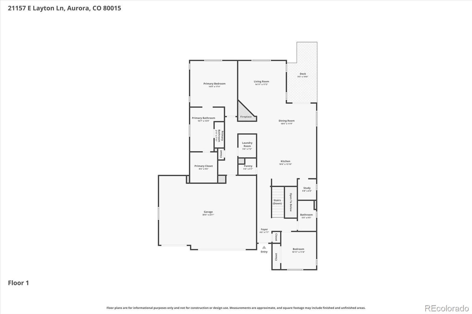 MLS Image #1 for 21157 e layton lane,aurora, Colorado