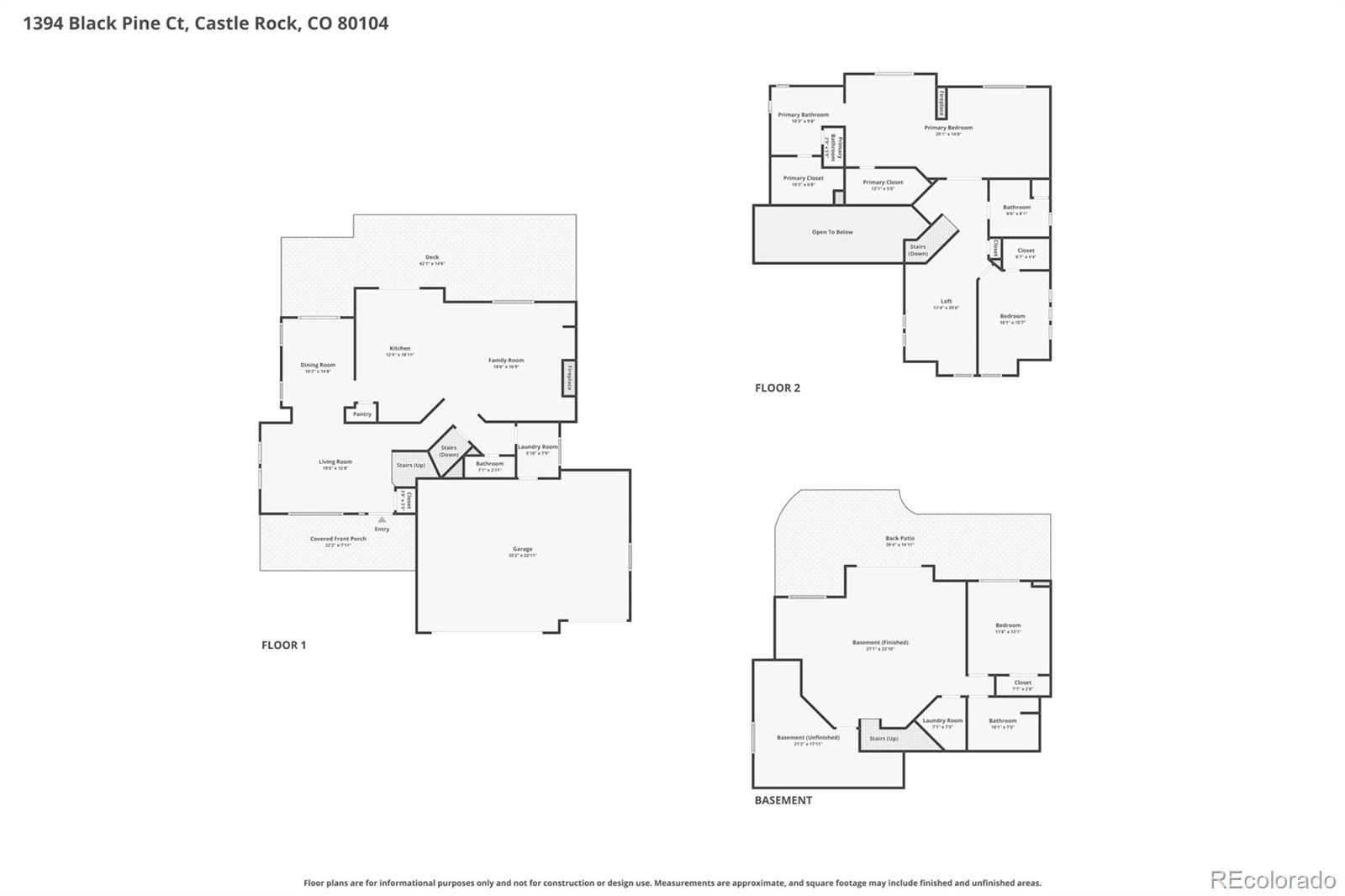 MLS Image #49 for 1394  black pine court,castle rock, Colorado