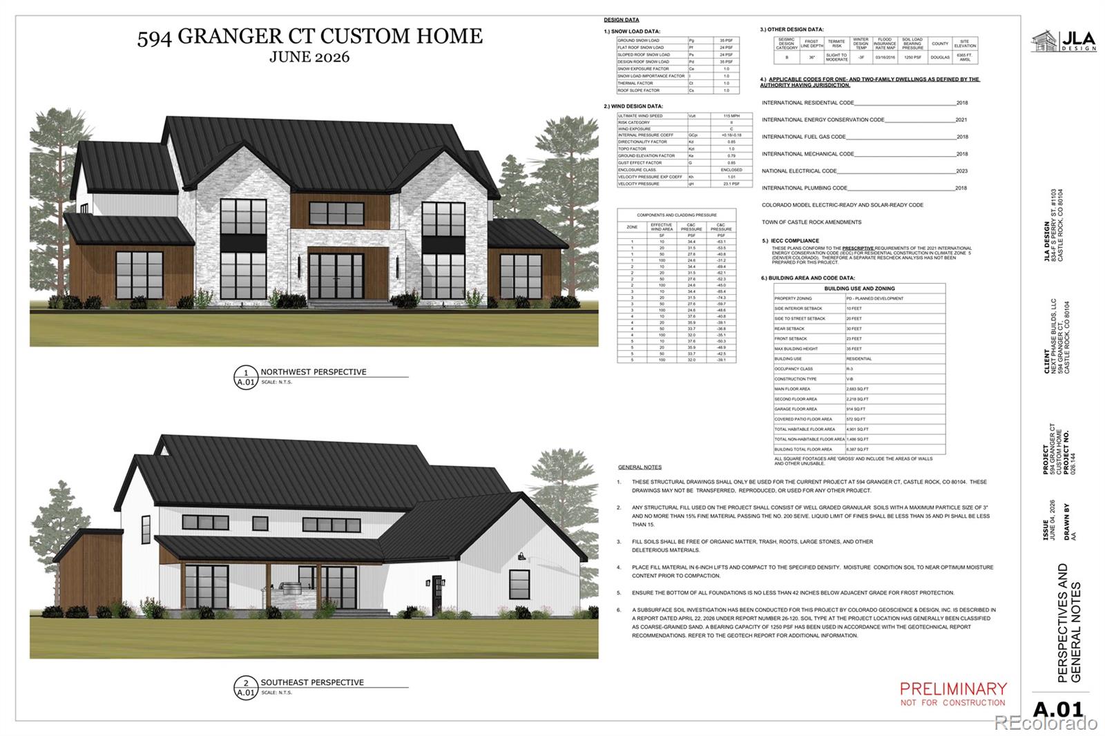 MLS Image #1 for 594  granger court,castle rock, Colorado