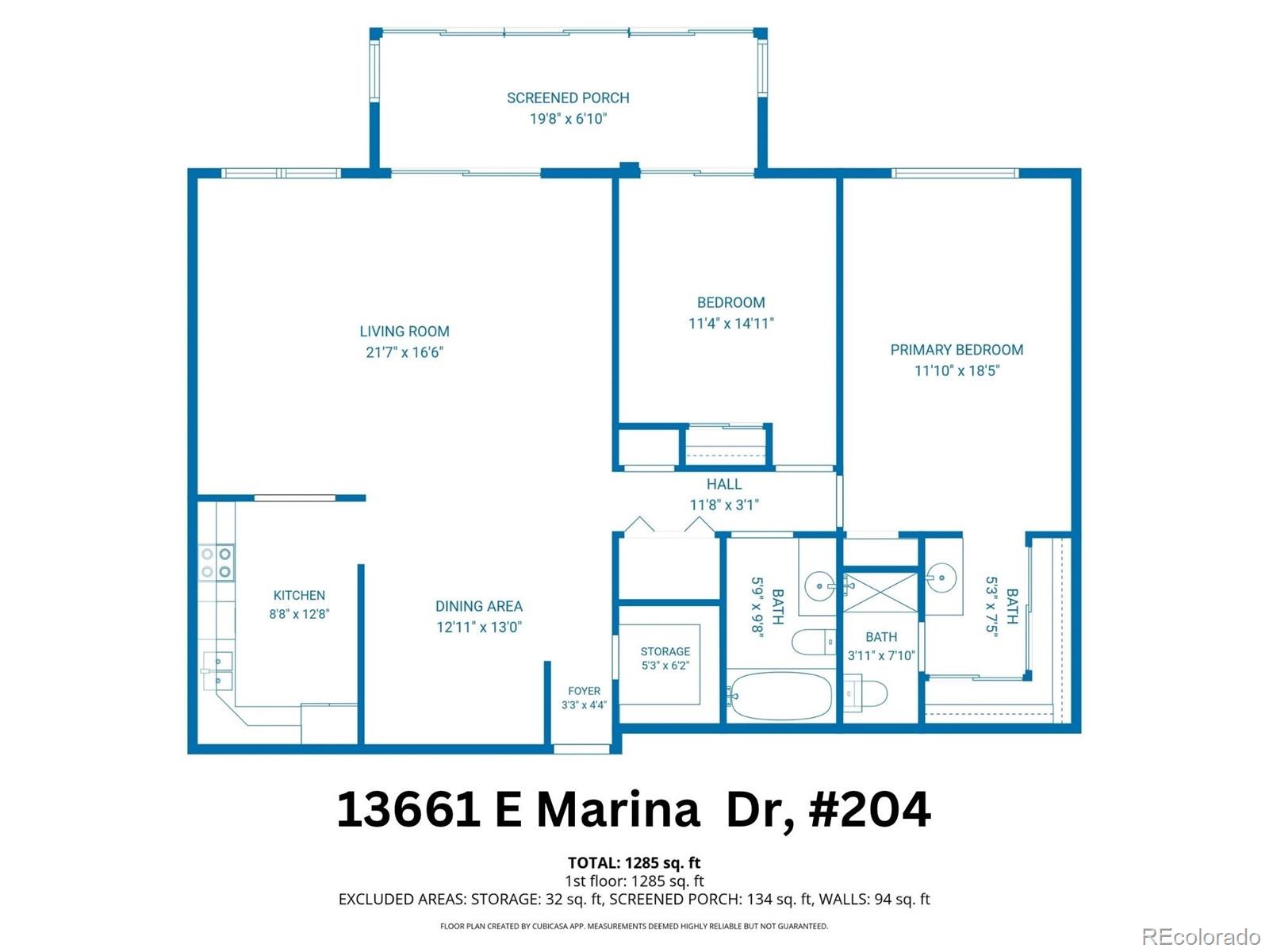 MLS Image #3 for 13661 e marina drive 204,aurora, Colorado