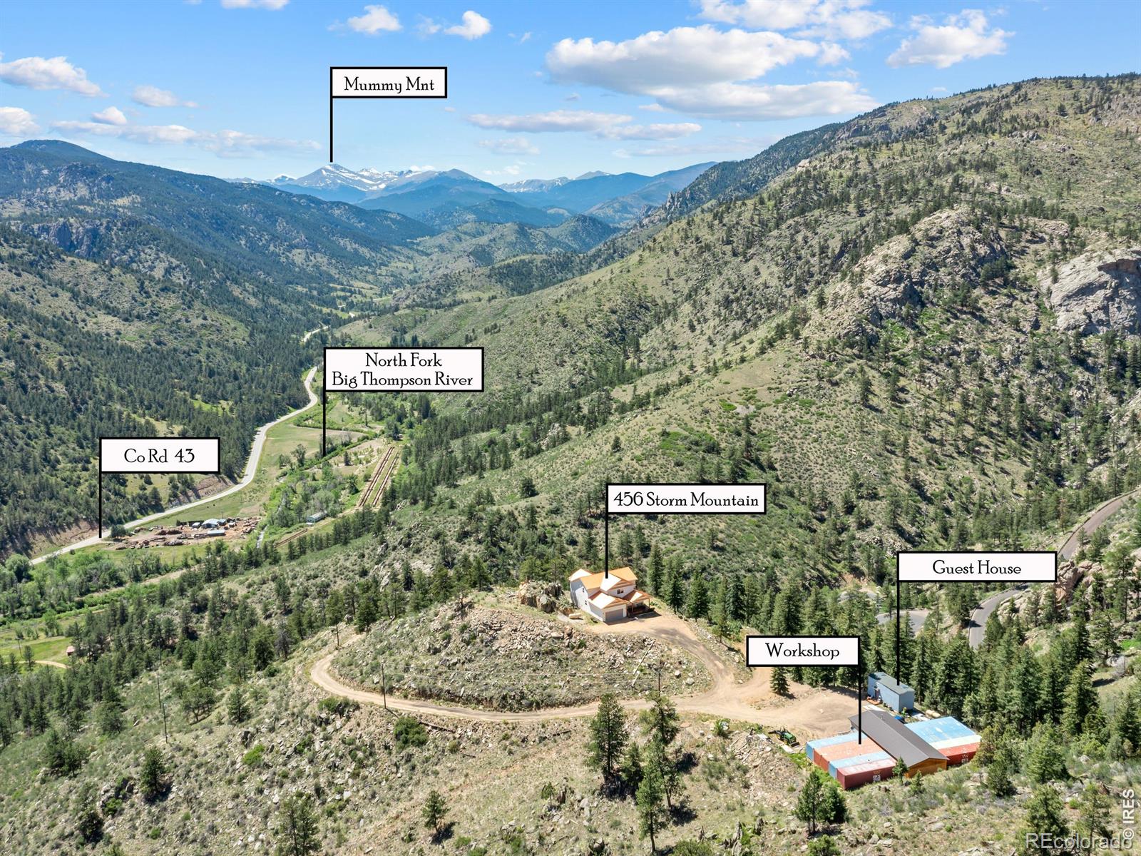 MLS Image #1 for 456  storm mountain drive,drake, Colorado