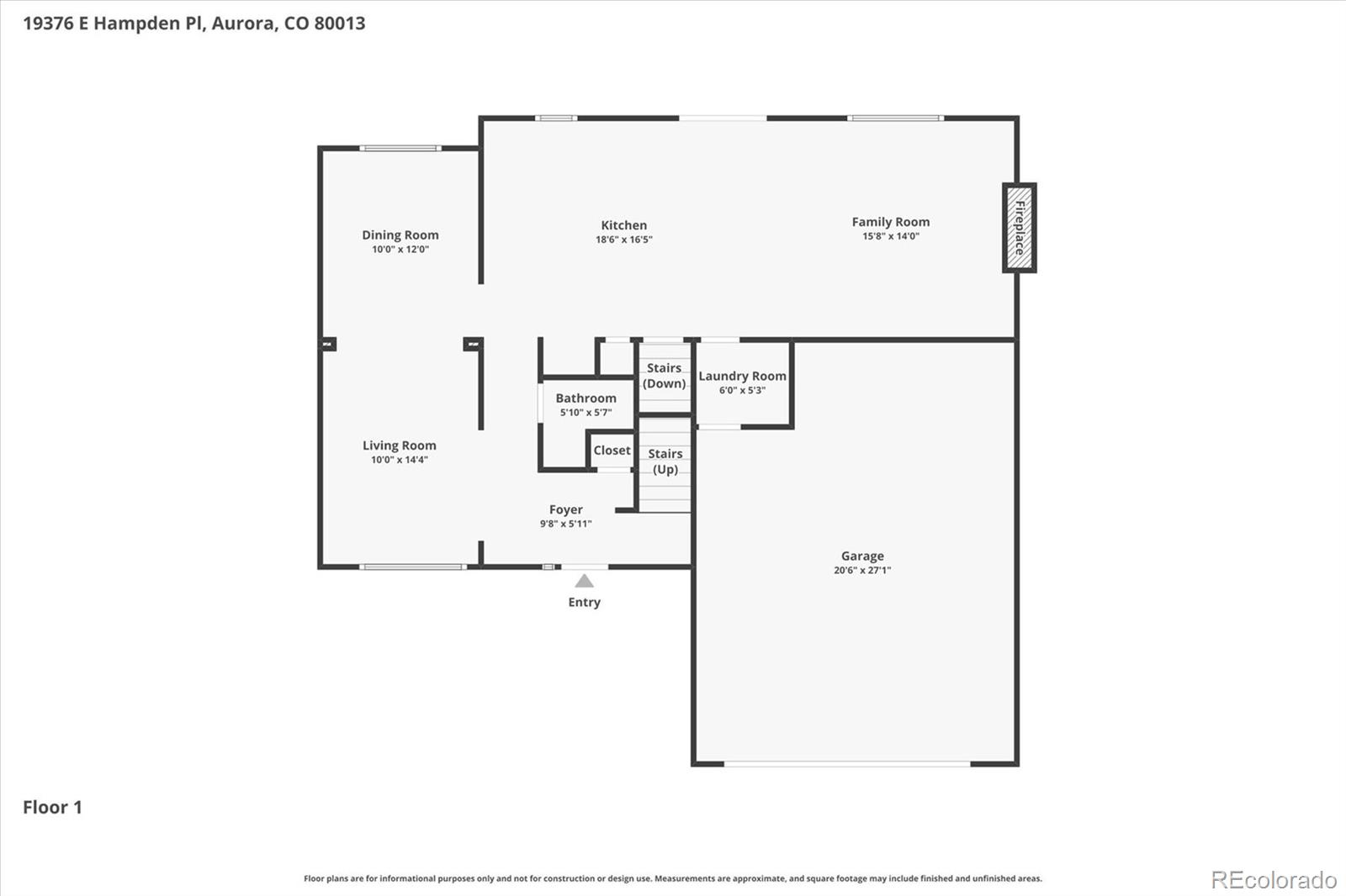MLS Image #3 for 19376 e hampden place,aurora, Colorado
