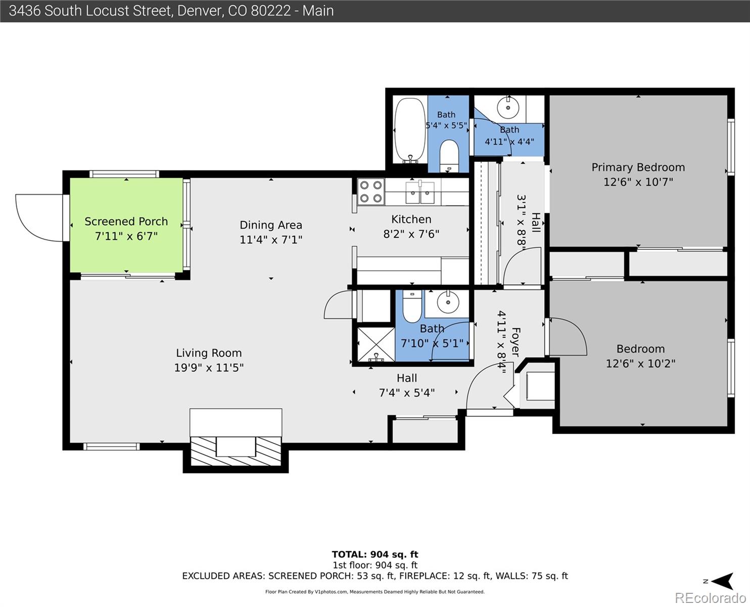 MLS Image #44 for 3436 s locust street,denver, Colorado