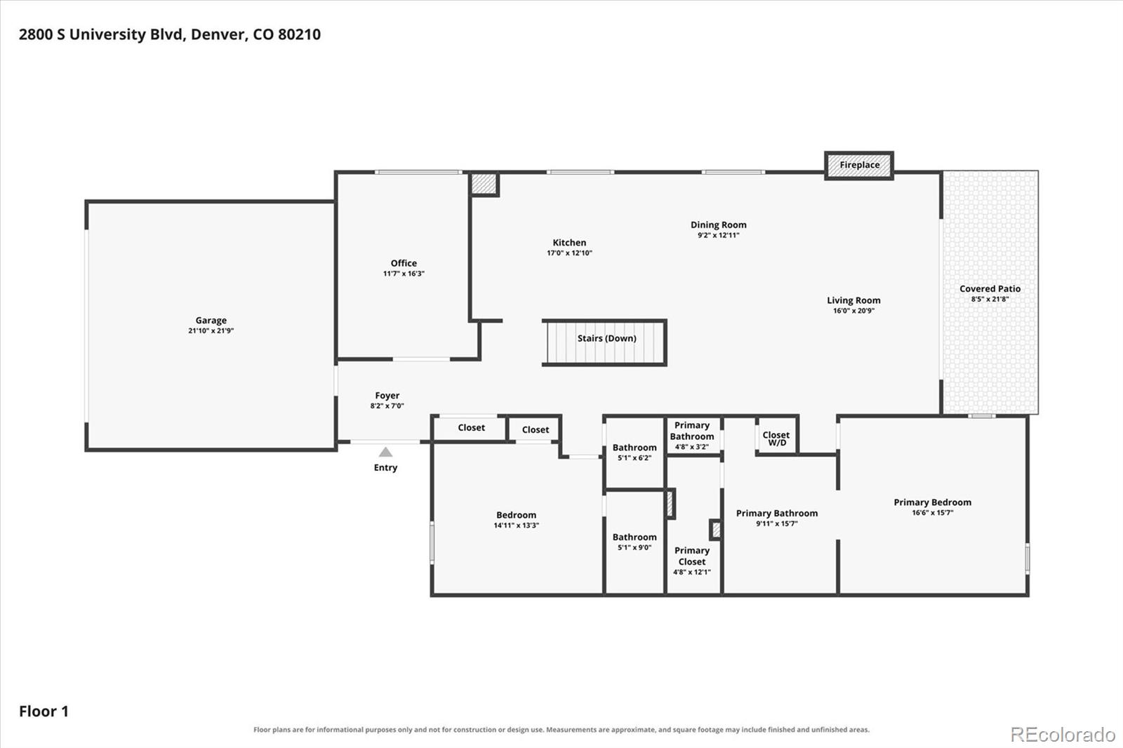 MLS Image #1 for 2800 s university boulevard,denver, Colorado